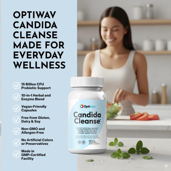 Presentación de Optiwav Candida Cleanse