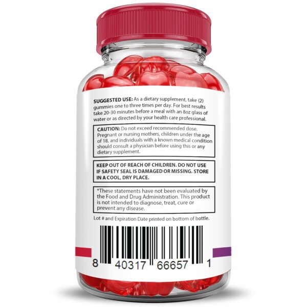 Gomas Premier Keto ACV en mano para tamaño y forma