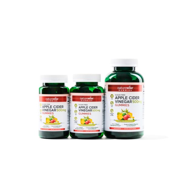 Gomitas sin azúcar NatureWise vinagre de manzana para dieta keto