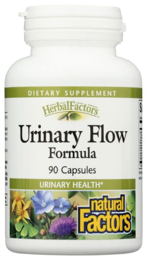 Natural Factors HerbalFactors flujo urinario envase frontal