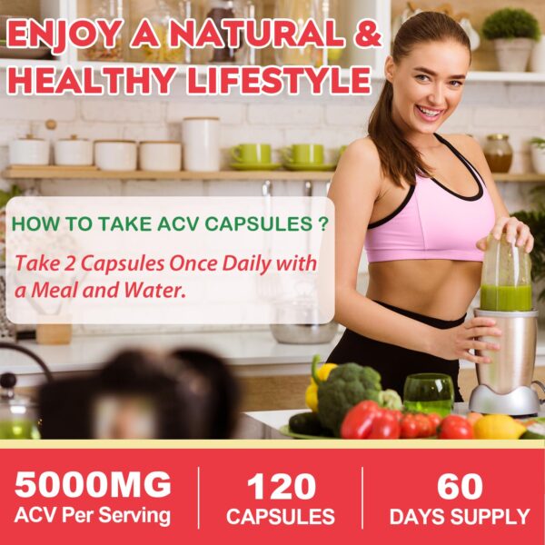 Frasco de cápsulas de vinagre de sidra de manzana Yerhove