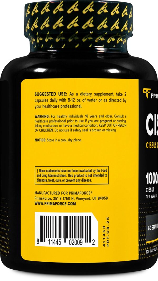 Cápsulas de Primaforce Cissus Quadrangularis