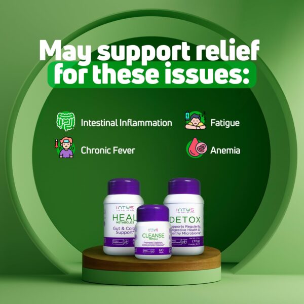 Envases Intus Detox ayurvédicos para salud digestiva profunda