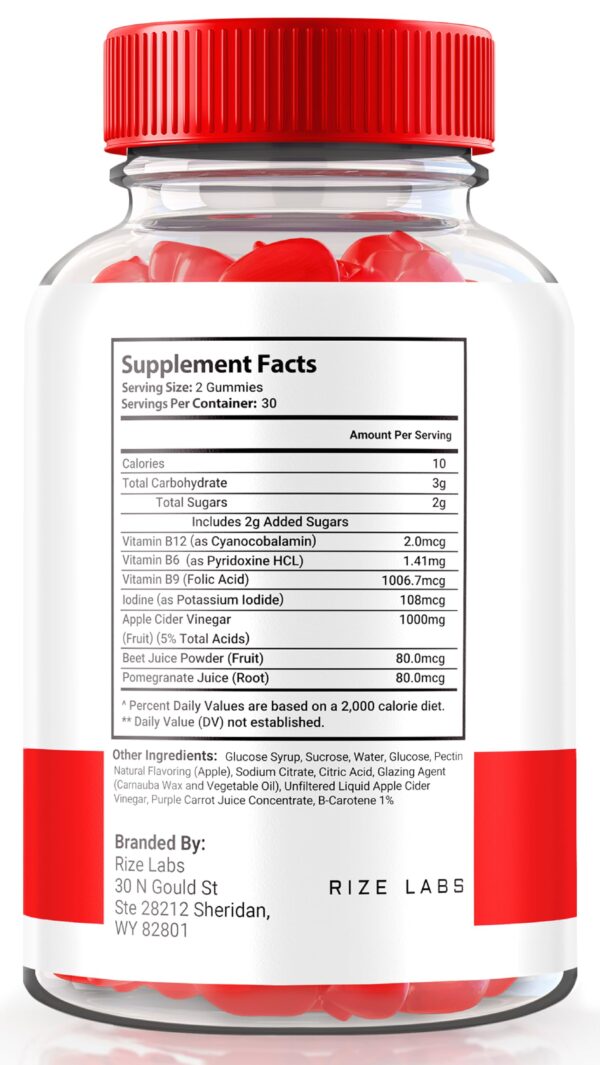 Gomitas naturales rize labs para pérdida de peso KetoBites