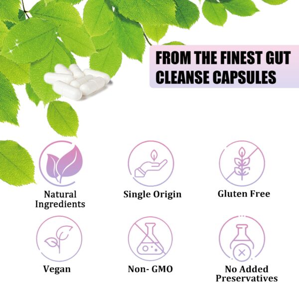 empaque cápsulas limpieza colon natural soporte digestivo parapurge