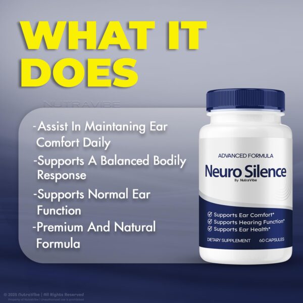 NeuroSilence cápsulas sobre fondo