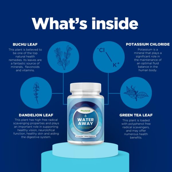 Ingredientes naturales en cápsulas contra retención de líquidos y hinchazón