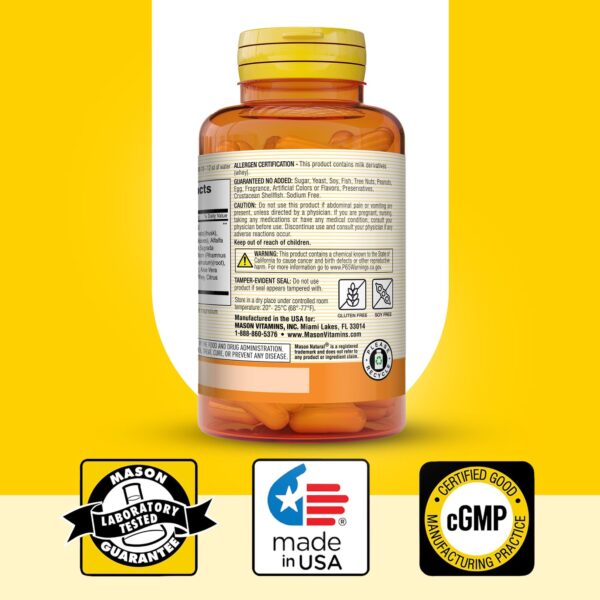 Salud digestiva con suplemento natural de Mason Natural