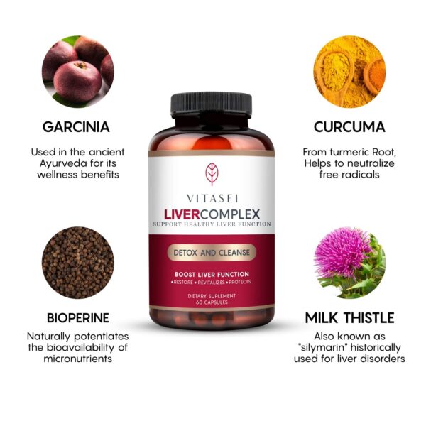 Cápsulas detox y reparación hepática para hombre y mujer