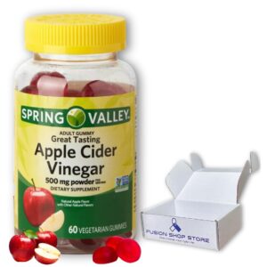 Gomitas vinagre sidra manzana Spring Valley 60 piezas