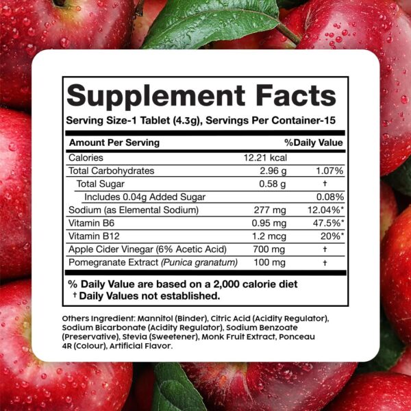 Empaque frontal tabletas PLIX vinagre manzana sidra efervescentes