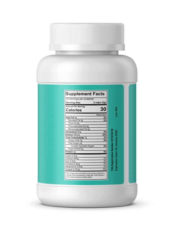 Suplemento natural ANCIENT HEALTH zeolita para detox