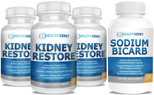 paquete kidney restore limpieza natural renal 3 pack suplementos