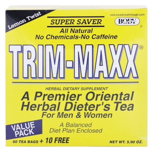 Body Brkthrough té Trim-Maxx sabor limón 70 bolsas