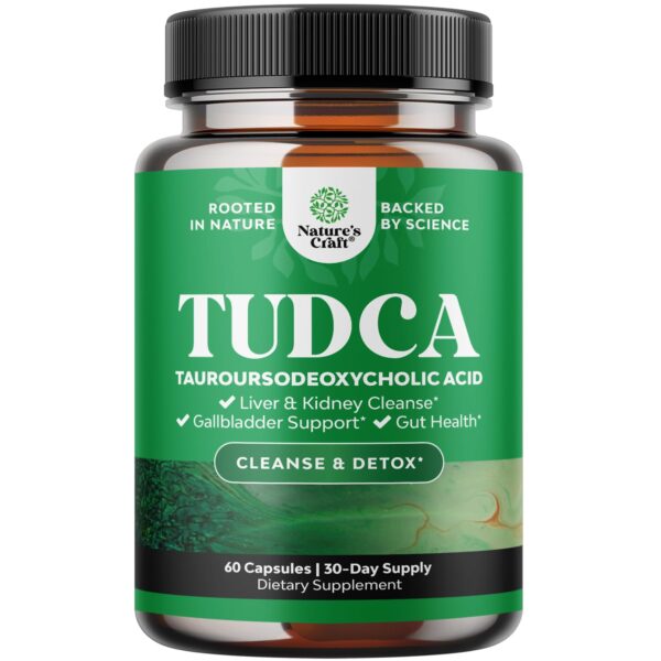Suplemento TUDCA 500mg Natures Craft para hígado y vesícula
