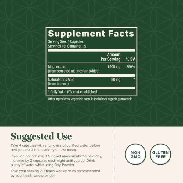 Limpieza y alivio estreñimiento con Oxy-Powder Global Healing