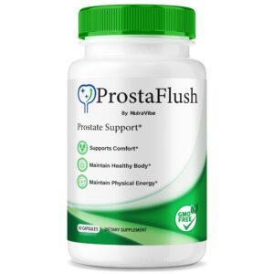 Frasco NutraVibe ProstaFlush cápsulas apoyo próstata Frasco NutraVibe ProstaFlush cápsulas apoyo próstata