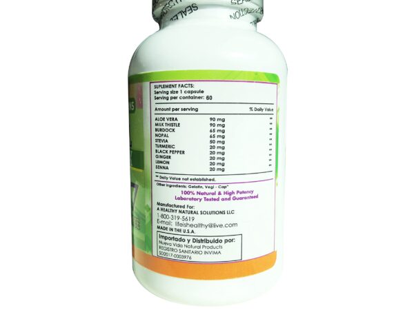 Suplemento Herbal Detox 07 para sistema gastrointestinal armonizado