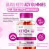 Frasco de Bliss keto acv gomitas para control peso avanzado