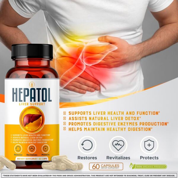 Suplemento Hepatol para función y salud del hígado