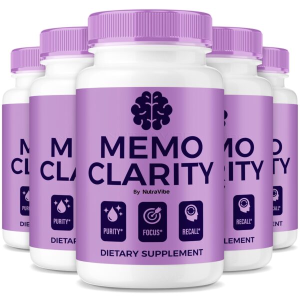 Memo Clarity cápsulas frasco frontal