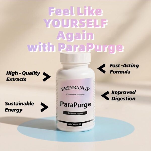 Frasco y caja de PARAPURGE Gut Cleanse