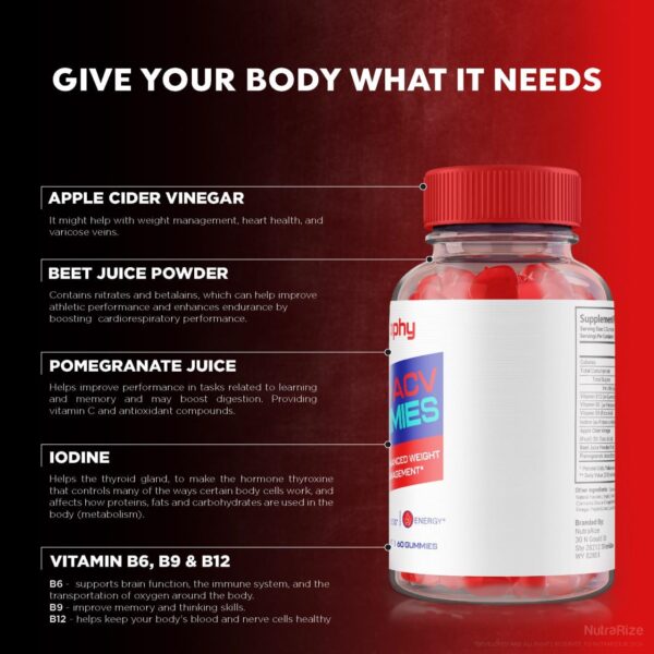 Gomitas vinagre de manzana keto NutraRize para metabolismo