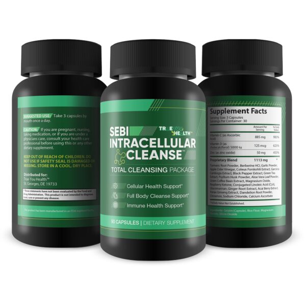 Cápsulas detox para limpieza corporal profunda Sebi Intracellular Cleanse