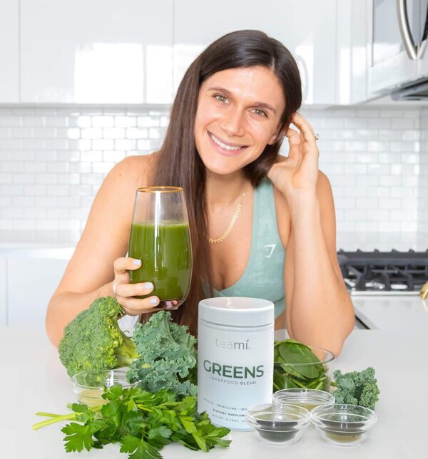 Polvo super greens Teami para vitalidad diaria