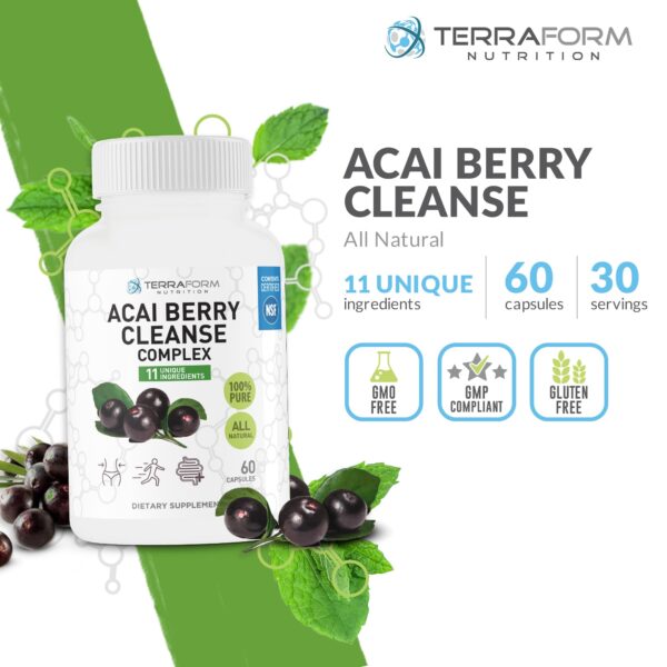 Caja Acai Berry Cleanse limpia hígado y colon