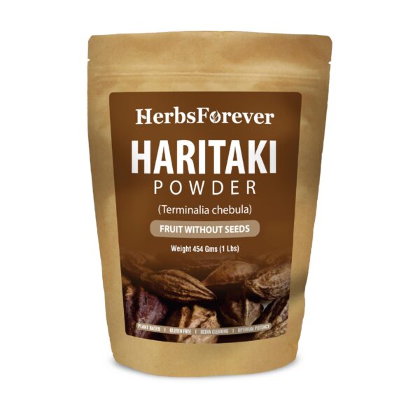 HerbsForever polvo de Haritaki paquete frontal 454 gramos