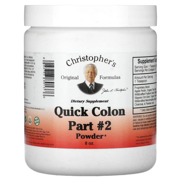 Polvo detox colon Dr. Christopher's envase frontal