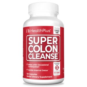 Health Plus Super Colon Cleanse cápsulas para detox de colon