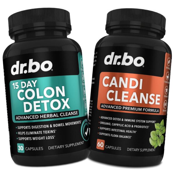Colon Candi Cleanse Detox suplemento para limpieza intestinal y digestión