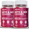 Envase trasero gomitas Keto ACV KGGCDD con indicaciones
