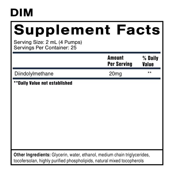 Frasco de suplemento DIM nanoemulsificado Quicksilver Scientific
