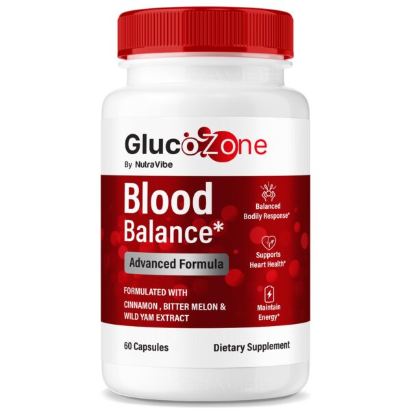 NutraVibe GlucoZone cápsulas caja frontal