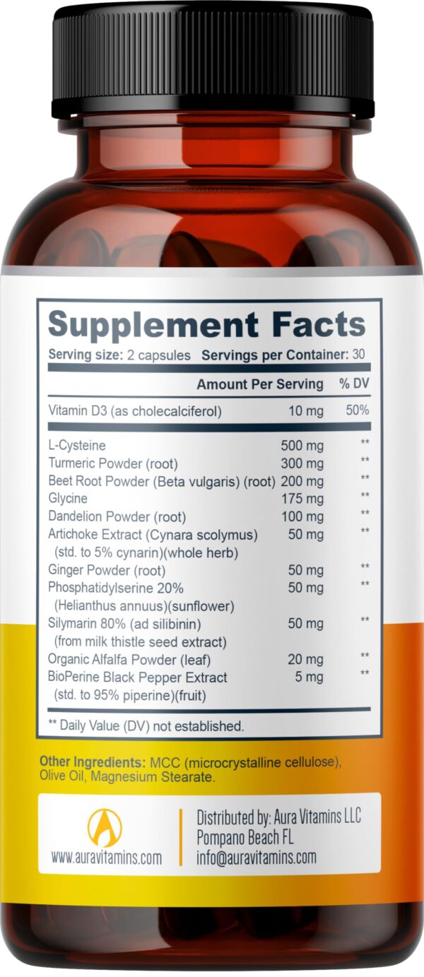 Hepatol desintoxicación hepática suplemento natural 60 cápsulas