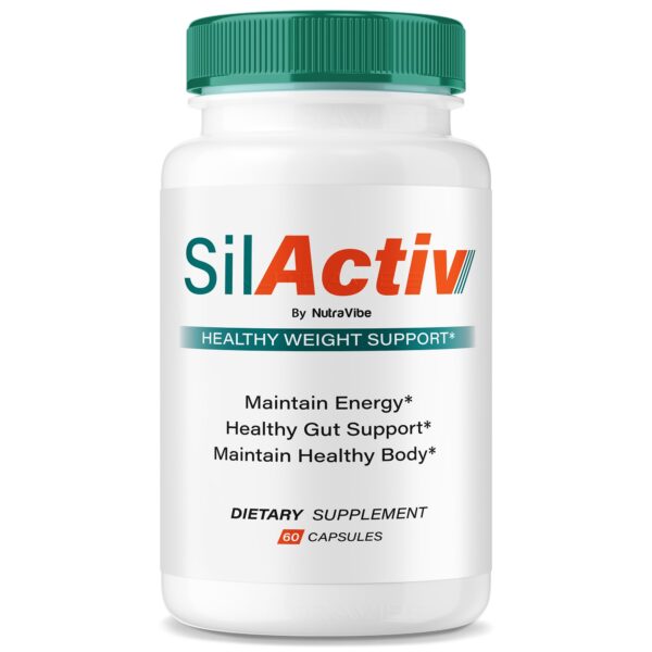 Frasco SilActiv cápsulas frente