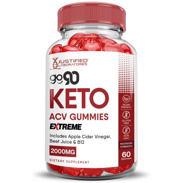 Suplemento gomitas Go 90 Keto ACV vegano sabor dulce