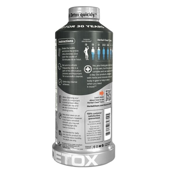 Etiqueta Herbal Clean Ultra Eliminex limpieza herbal avanzada