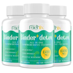 Enerlix ligante detox 15 en 1 paquete de 270 cápsulas veganas