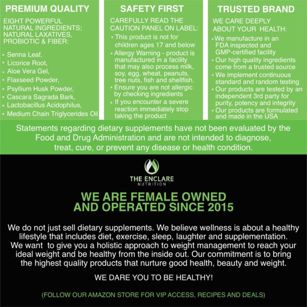 Píldoras dietéticas Enclare para detox y mejora de energía