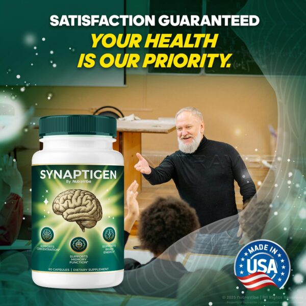 NutraVibe Synaptigen suplemento para concentración diaria