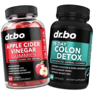 Gomitas ACV vinagre de manzana Detox colon Dr Bo