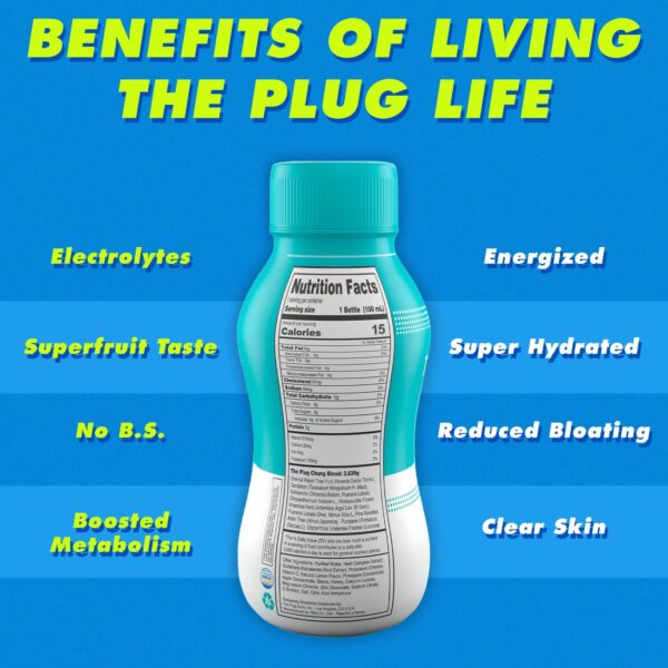 Bebida natural The Plug detox apoyo hígado y salud general