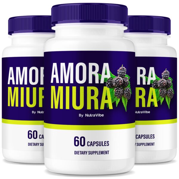 NutraVibe Amora Miura cápsulas frente al empaque