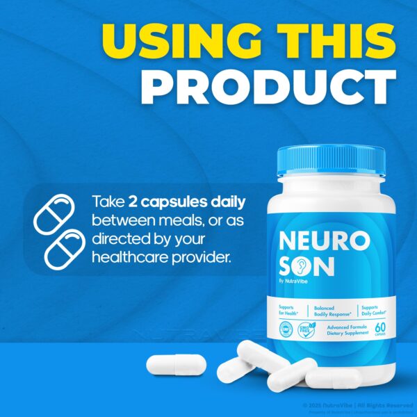 NeuroSon suplemento natural para equilibrio auditivo diario