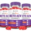 Paquete de 3 Ultra Quick Keto ACV Gummies 60 unidades cada uno