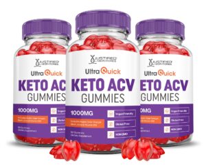 Paquete de 3 Ultra Quick Keto ACV Gummies 60 unidades cada uno